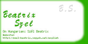 beatrix szel business card